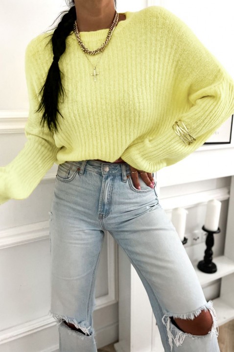 TREFIOLA YELLOW pulóver, Szín: sárga, IVET.HU - A te online butikod.