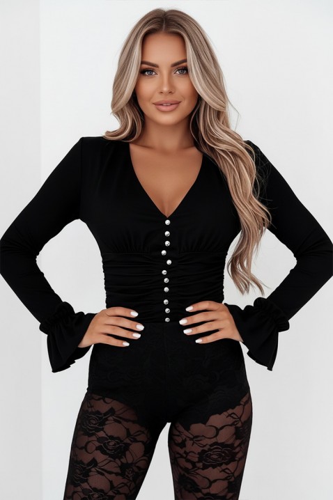 KALVINDA BLACK női felső, Szín: fekete, IVET.HU - A te online butikod.