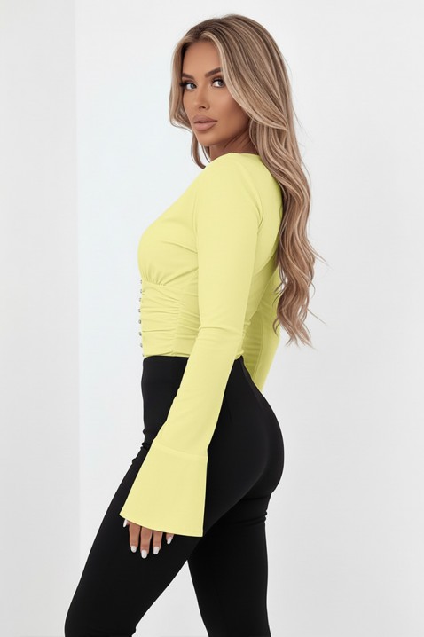 KALVINDA YELLOW női felső, Szín: sárga, IVET.HU - A te online butikod.