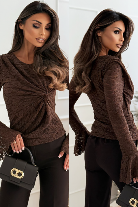 NOKOLINDA BROWN női felső, Szín: barna, IVET.HU - A te online butikod.