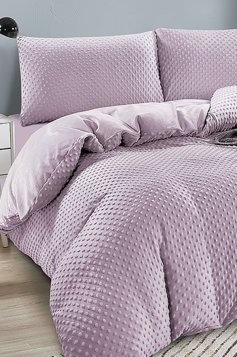 SLOVERZY LILA ágyneműgarnitúra 160x200 cm pamut - 3 darabos, Szín: lila, IVET.HU - A te online butikod.