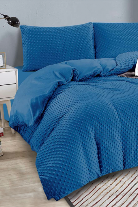 SLOVERZY BLUE ágyneműgarnitúra 160x200 cm pamut - 3 darabos, Szín: kék, IVET.HU - A te online butikod.