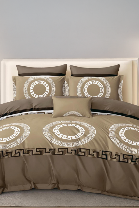 VERPOLDY BEIGE ágyneműgarnitúra 200x220 cm pamut - 4 darabos, Szín: bézs, IVET.HU - A te online butikod.