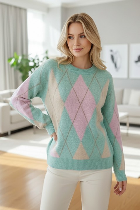 OLFENZA MINT pulóver, Szín: mentazöld, IVET.HU - A te online butikod.