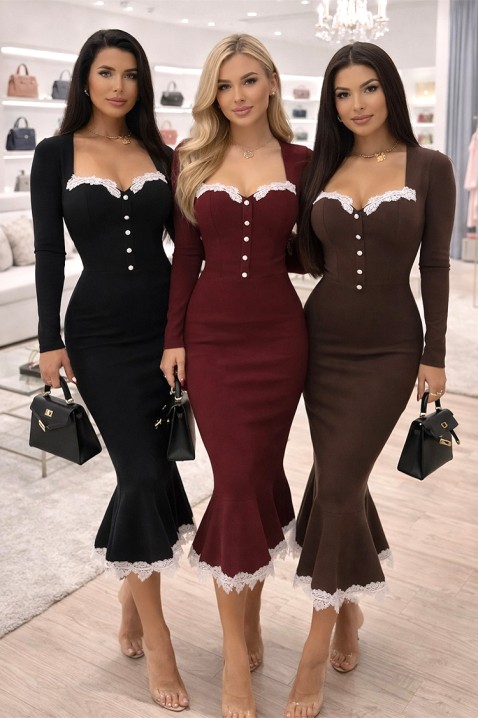 SALVONDRA BORDO ruha, Szín: bordó, IVET.HU - A te online butikod.