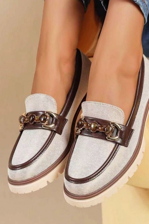 NOLMERFA női mokaszin, Szín: bézs, IVET.HU - A te online butikod.