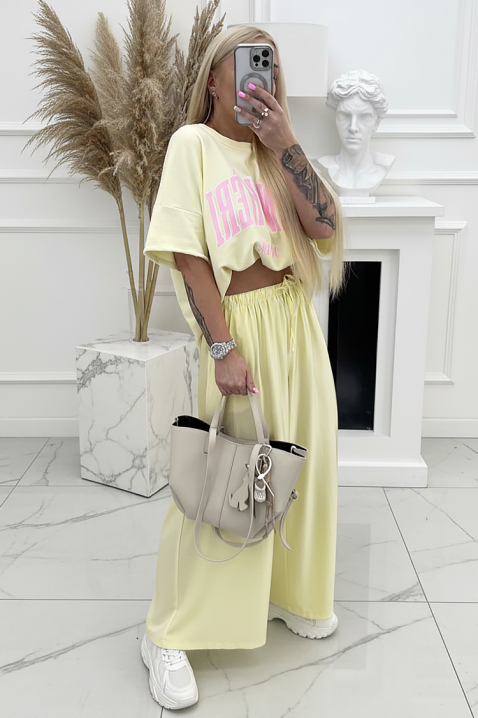 PASTELZA YELLOW nadrág, Szín: sárga, IVET.HU - A te online butikod.