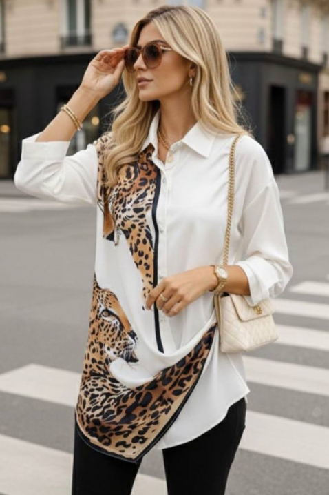 GENZIOLA női blúz, Szín: fehér, IVET.HU - A te online butikod.