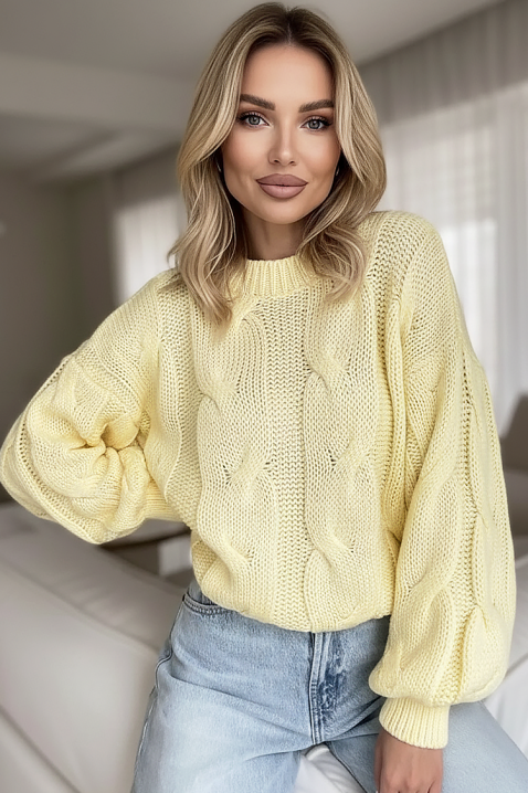 DRAZILIA YELLOW pulóver, Szín: sárga, IVET.HU - A te online butikod.