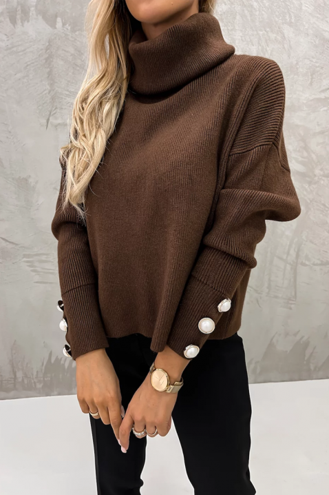 TENSILDA BROWN pulóver, Szín: barna, IVET.HU - A te online butikod.