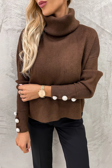 TENSILDA BROWN pulóver, Szín: barna, IVET.HU - A te online butikod.