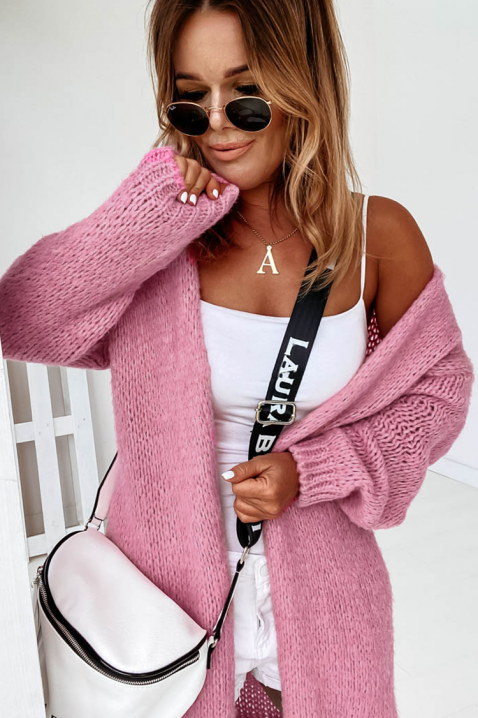 DREKOLZA PUDRA kardigán, Szín: púderrózsaszín, IVET.HU - A te online butikod.