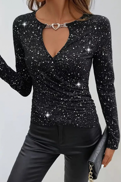 AMOLZINA női felső, Szín: fekete, IVET.HU - A te online butikod.