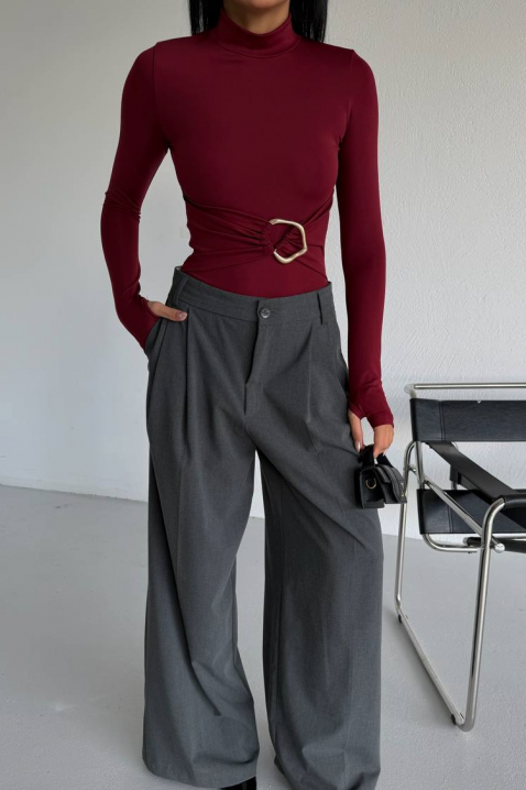 TEMINSA BORDO body - blúz, Szín: bordó, IVET.HU - A te online butikod.