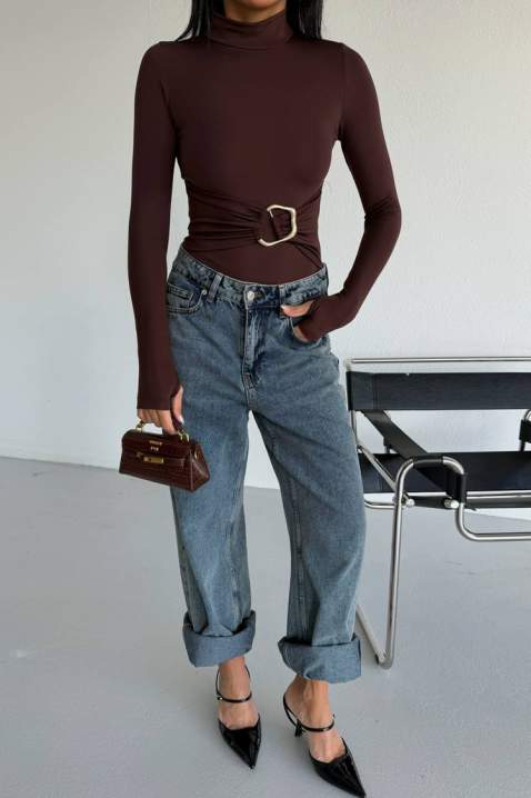 TEMINSA BROWN body - blúz, Szín: barna, IVET.HU - A te online butikod.