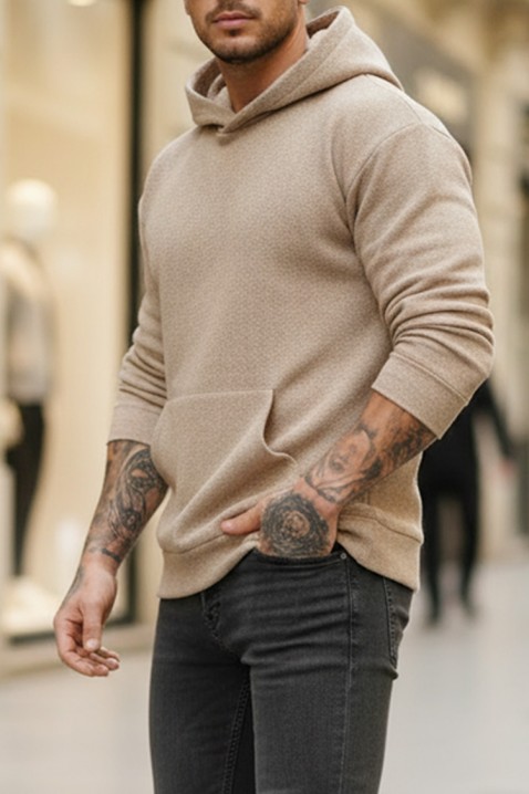 MINREFO férfi pulóver, Szín: bézs, IVET.HU - A te online butikod.