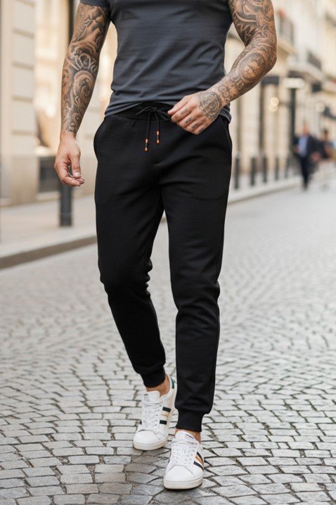 TIRZO BLACK férfi nadrág, Szín: fekete, IVET.HU - A te online butikod.