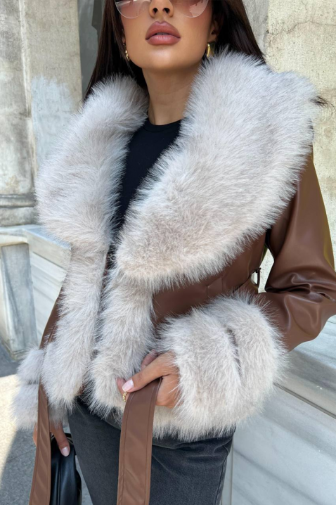 HUDILZA CAMEL kabát, Szín: világosbarna, IVET.HU - A te online butikod.