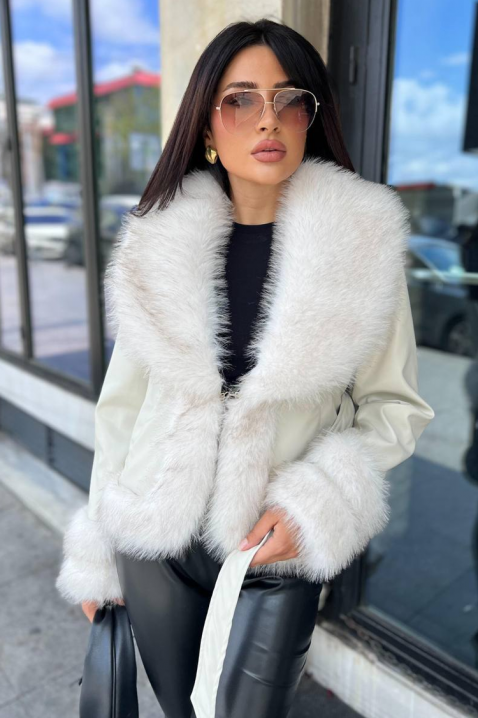 HUDILZA ECRU kabát, Szín: ekrü, IVET.HU - A te online butikod.