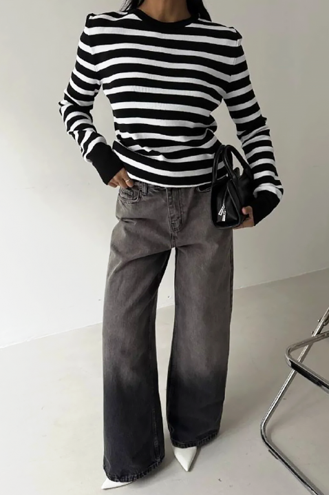 DAINORA pulóver, Szín: fekete és fehér, IVET.HU - A te online butikod.