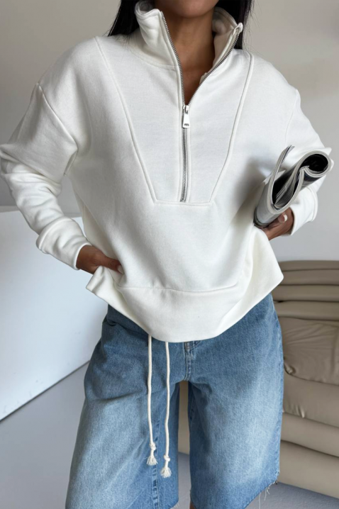 KLOBERFA WHITE pulóver, Szín: fehér, IVET.HU - A te online butikod.