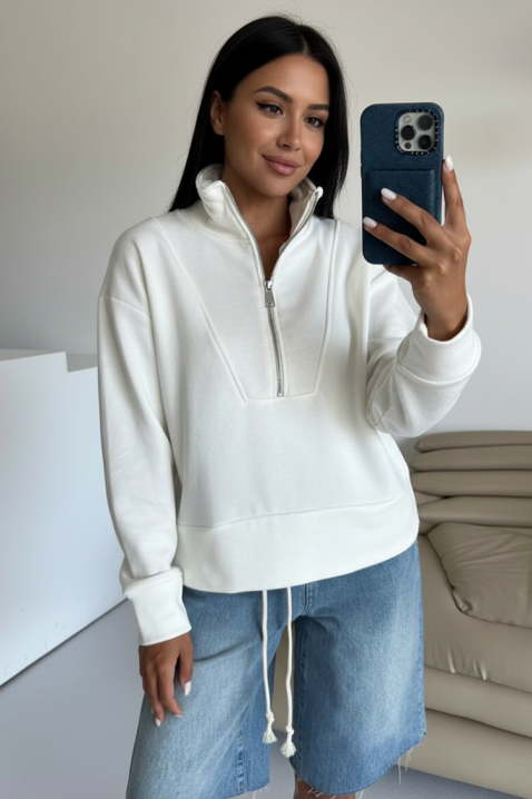 KLOBERFA WHITE pulóver, Szín: fehér, IVET.HU - A te online butikod.