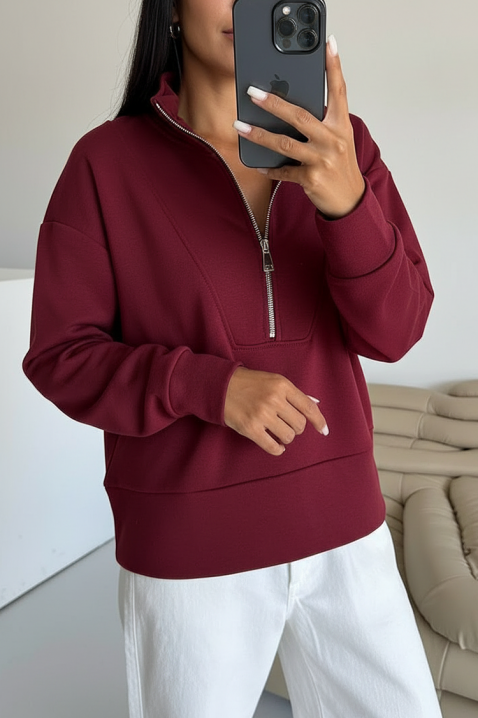 KLOBERFA BORDO pulóver, Szín: fekete, IVET.HU - A te online butikod.