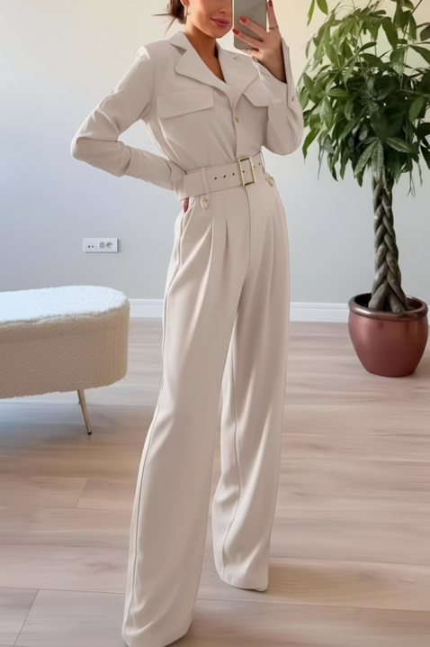 KOROLTA ECRU overál, Szín: ekrü, IVET.HU - A te online butikod.