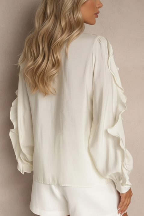 VOLANDA ECRU női blúz, Szín: ekrü, IVET.HU - A te online butikod.