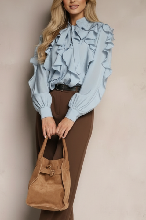 VOLANDA SKY női blúz, Szín: világoskék, IVET.HU - A te online butikod.