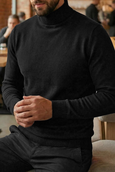 BENZEMO BLACK férfi pulóver, Szín: fekete, IVET.HU - A te online butikod.