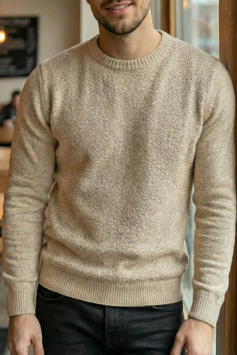 KARELDO BEIGE férfi pulóver, Szín: bézs, IVET.HU - A te online butikod.