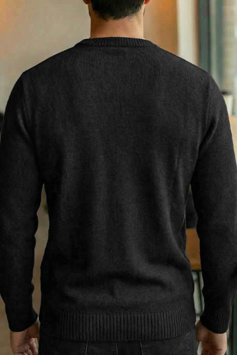 KARELDO BLACK férfi pulóver, Szín: fekete, IVET.HU - A te online butikod.