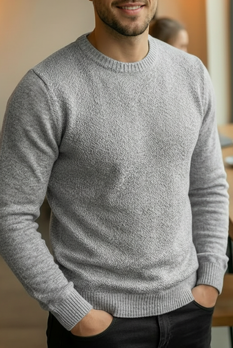 KARELDO GREY férfi pulóver, Szín: szürke, IVET.HU - A te online butikod.
