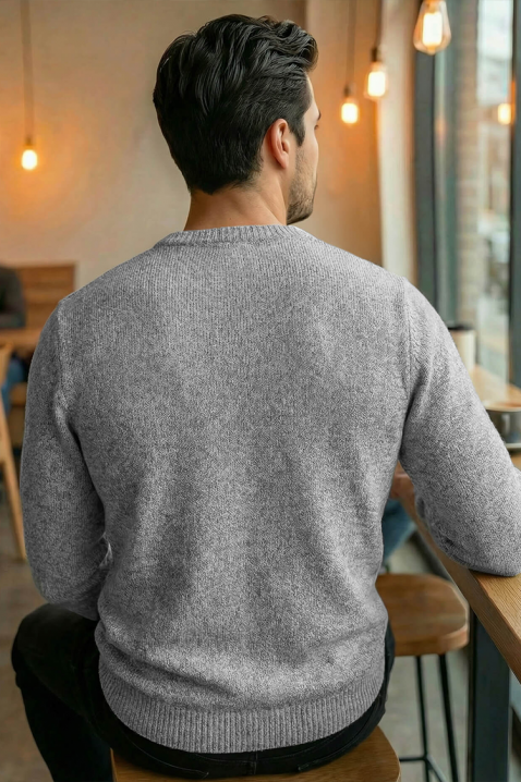 KARELDO GREY férfi pulóver, Szín: szürke, IVET.HU - A te online butikod.