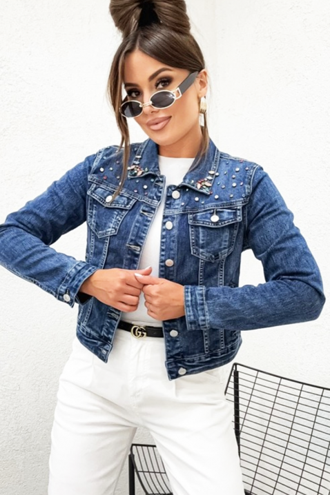 ELVRINDA farmer dzseki, Szín: sötétkék, IVET.HU - A te online butikod.