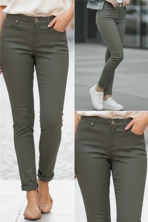 GAVRENDA nadrág, Szín: khaki, IVET.HU - A te online butikod.