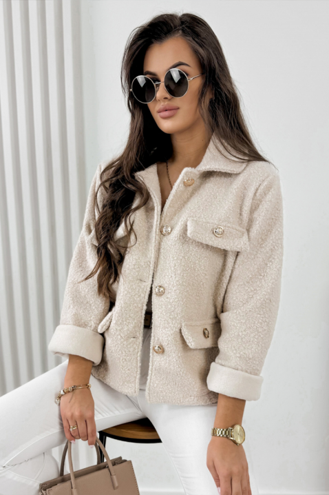 REDIOLJA BEIGE kabát, Szín: bézs, IVET.HU - A te online butikod.