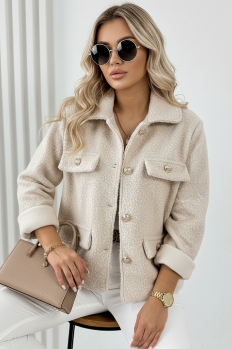 REDIOLJA BEIGE kabát, Szín: bézs, IVET.HU - A te online butikod.