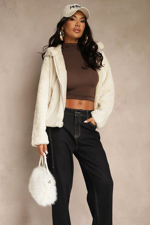 FLONDERZA ECRU kabát, Szín: ekrü, IVET.HU - A te online butikod.