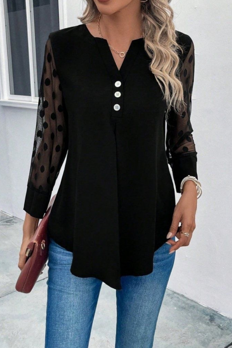 BLAROLDA női blúz, Szín: fekete, IVET.HU - A te online butikod.