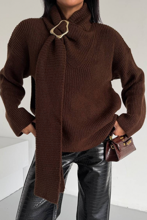 MIKONZA BROWN pulóver, Szín: barna, IVET.HU - A te online butikod.