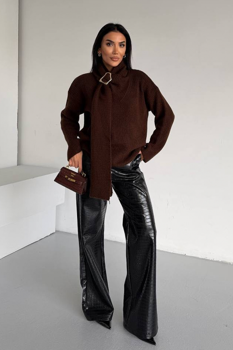 MIKONZA BROWN pulóver, Szín: barna, IVET.HU - A te online butikod.