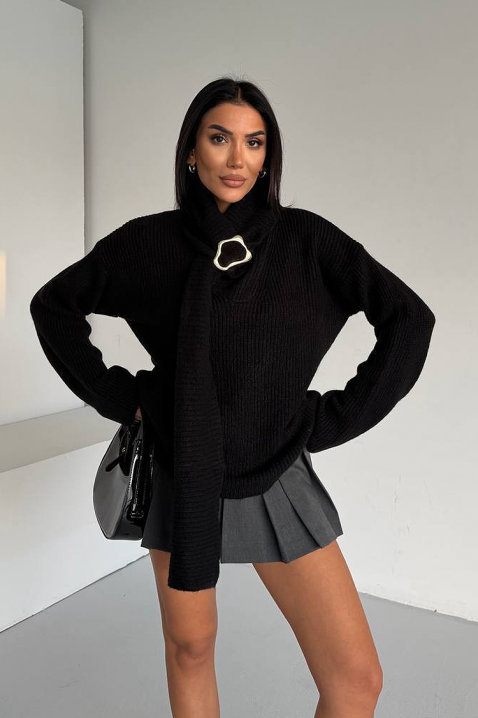 MIKONZA BLACK pulóver, Szín: fekete, IVET.HU - A te online butikod.