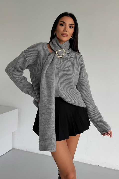 MIKONZA GREY pulóver, Szín: szürke, IVET.HU - A te online butikod.