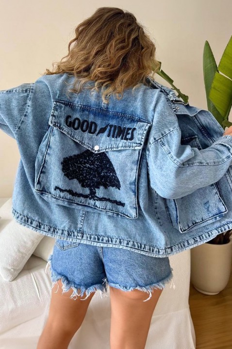 TANVELZA BLUE farmer dzseki, Szín: kék, IVET.HU - A te online butikod.