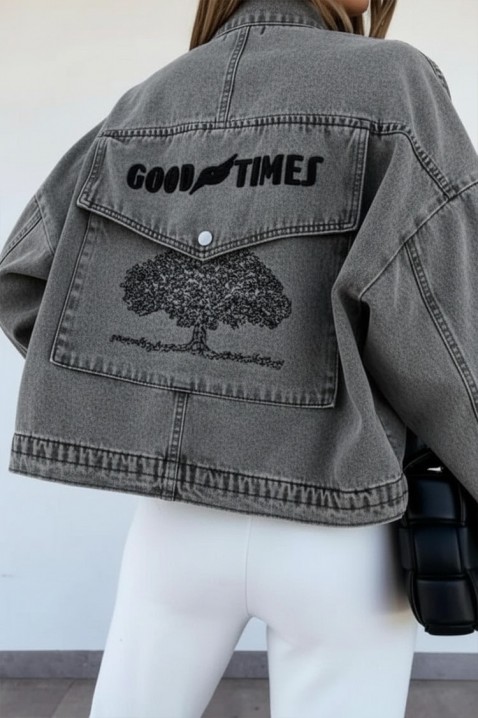 TANVELZA GRAFIT farmer dzseki, Szín: grafitszürke, IVET.HU - A te online butikod.