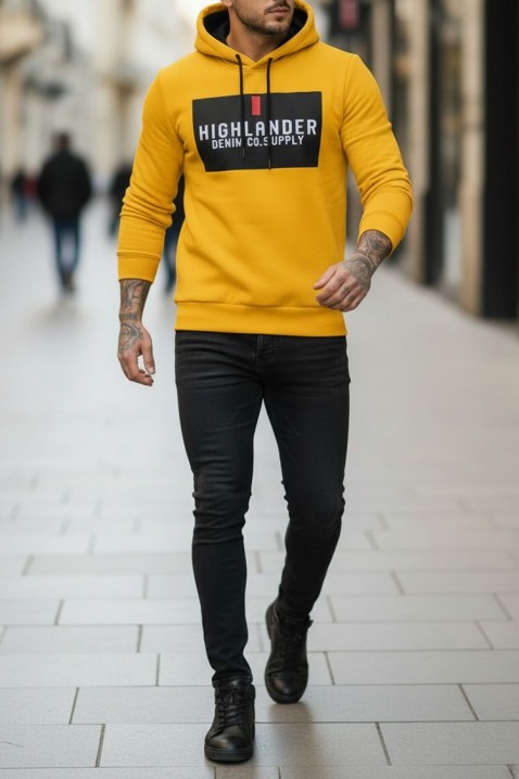 MEFRIDO YELLOW férfi pulóver, Szín: sárga, IVET.HU - A te online butikod.