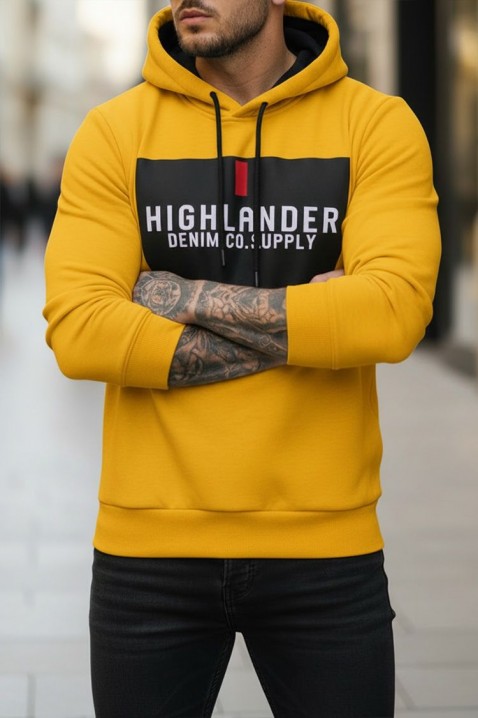 MEFRIDO YELLOW férfi pulóver, Szín: sárga, IVET.HU - A te online butikod.