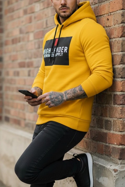 MEFRIDO YELLOW férfi pulóver, Szín: sárga, IVET.HU - A te online butikod.